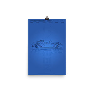 Porsche Vision Spyder Blue