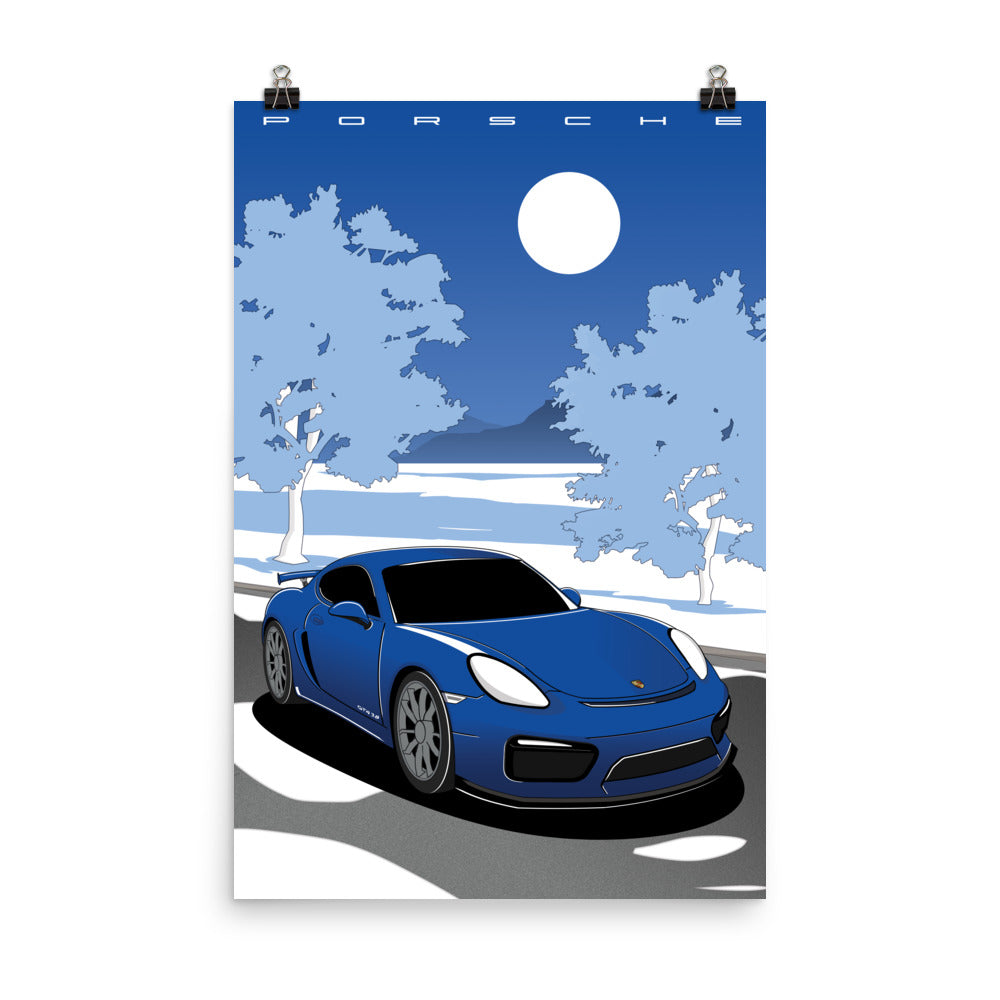 Porsche Blue Winter