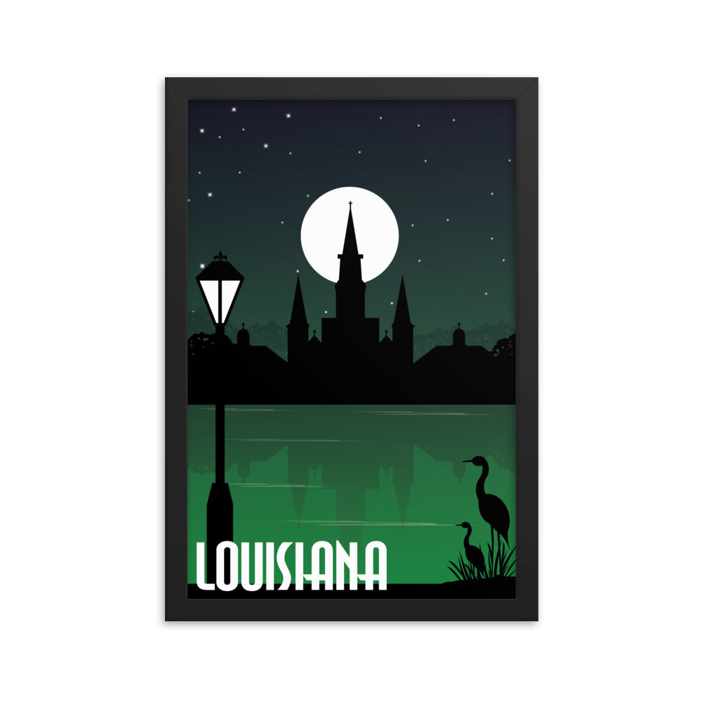 Louisiana Travel Framed poster