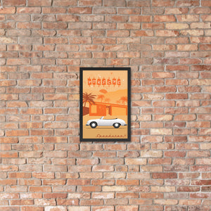 Retro Speedster Framed poster
